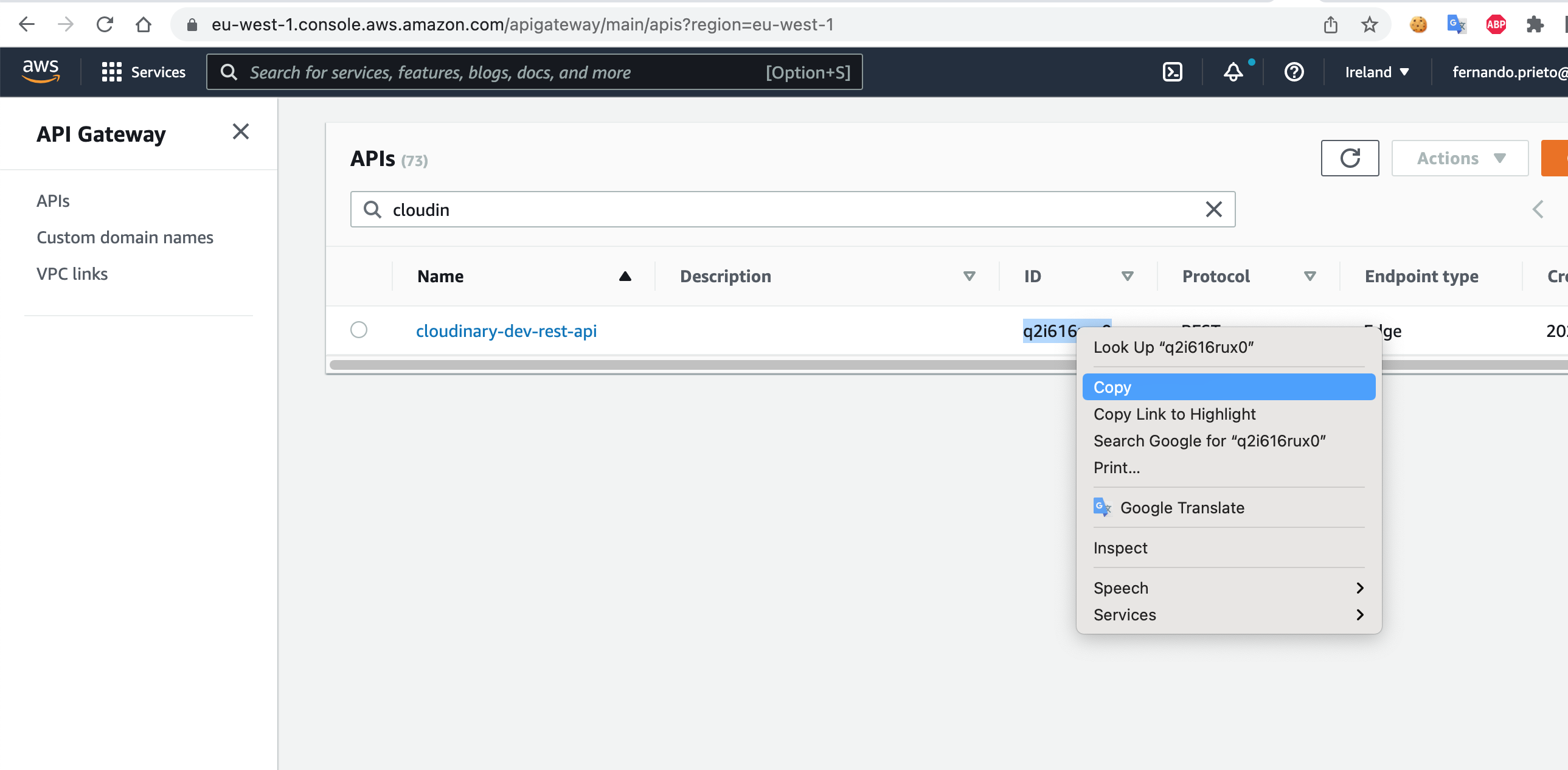 Api ID