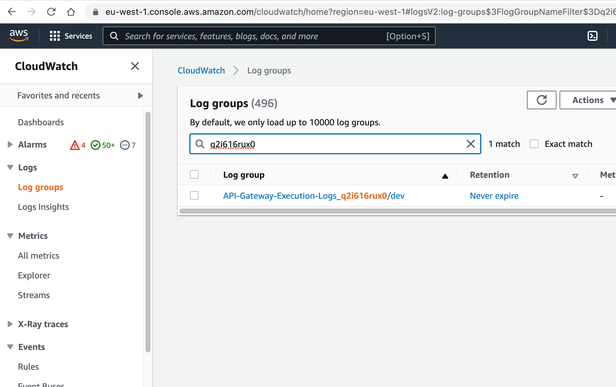 Api Log Search